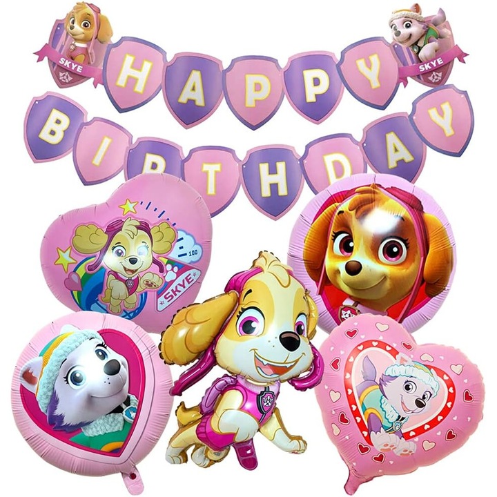 Születésnapi lufi készlet, Paw Patrol gyerekbuli