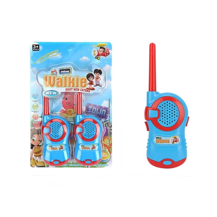 Gyerek walkie talkie, LCD képernyő, Műanyag, Ajánlott életkor +3 év