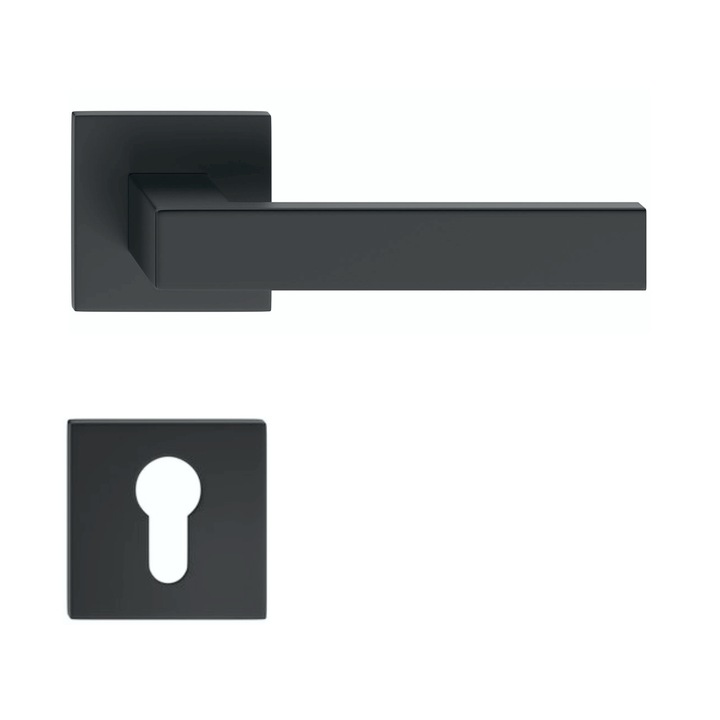 Maner usa model QUBIK Fit rozeta yala negru mat