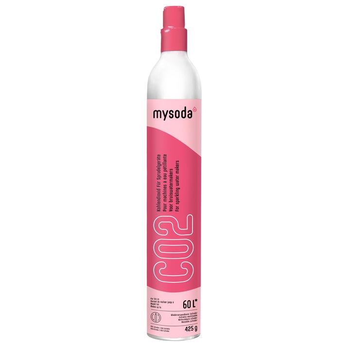 Home by Somogyi Home Sodapop univerzális patron szódakészítő géphez, CO2 patron, 425g, 60-80 liter szóda elkészítéséhez