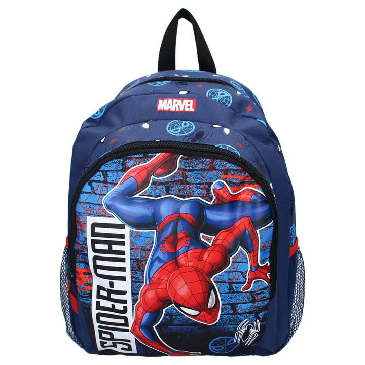 Ghiozdan scoala Spider-Man Beyond Amazing, 35x27x18 cm Albastru