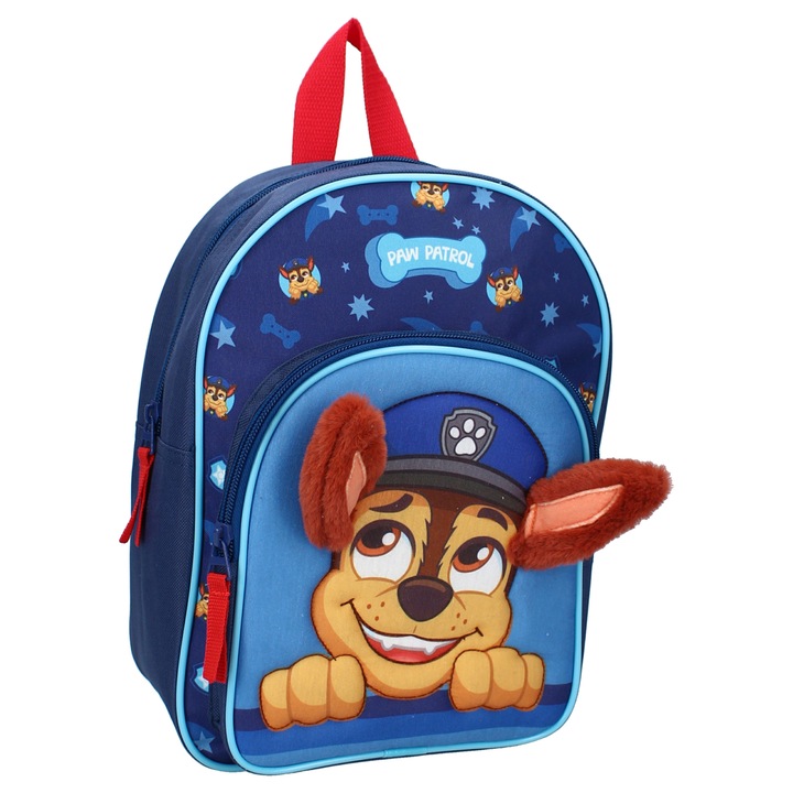 Ghiozdan gradinita 3D Paw Patrol Likewise, 31x23x10 cm Albastru