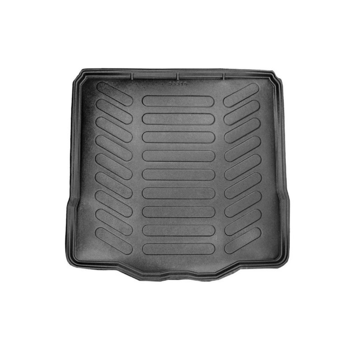 SMARTIC® csomagtérvédő szőnyeg Ford Focus 4 Sedan 2018-hoz (vékony pótkerékkel), tálca típusú, 3-4 cm-es szegéllyel, TPE anyagból, fekete
