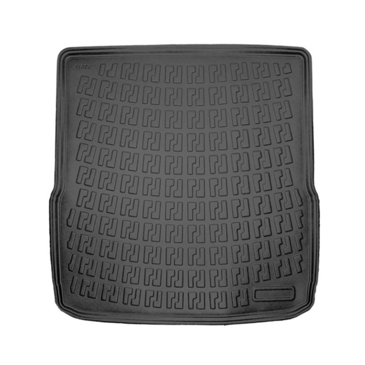 Covor protectie portbagaj SMARTIC® pentru Volkswagen Passat B7 Variant 2010-2015, tip tavita, cu bordura de 3-4 cm, din material TPE, negru