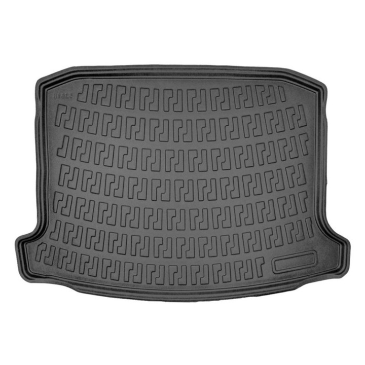 SMARTIC® csomagtérvédő szőnyeg Seat Ateca 4x2 2016-hoz, tálca típusú, 3-4 cm-es szegéllyel, TPE anyagból, fekete