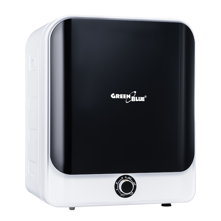 Elektromos ruhaszárító GreenBlue GB415, 3 kg, 830 W, 49,5 x 46 x 59,5 cm, fekete-fehér
