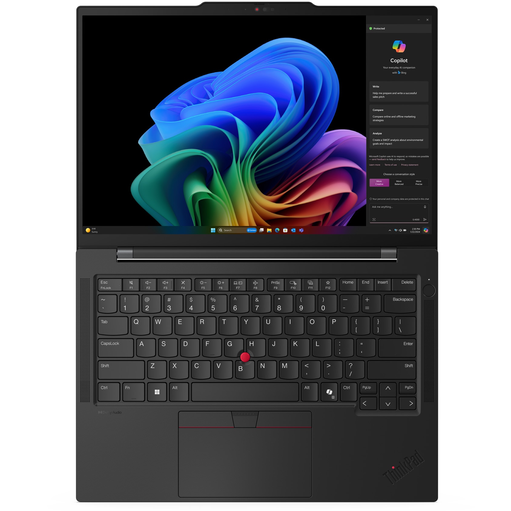 Laptop ultraportabil Lenovo ThinkPad T14s Gen 6 cu procesor