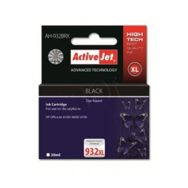 ActiveJet (HP CN053AE No.932XL) Tintapatron Fekete (360929)