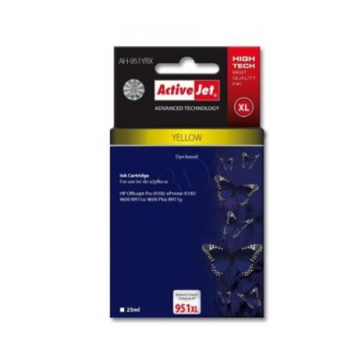 Cartus de cerneala ActiveJet (HP 951XL CN048AE) Galben (361051)