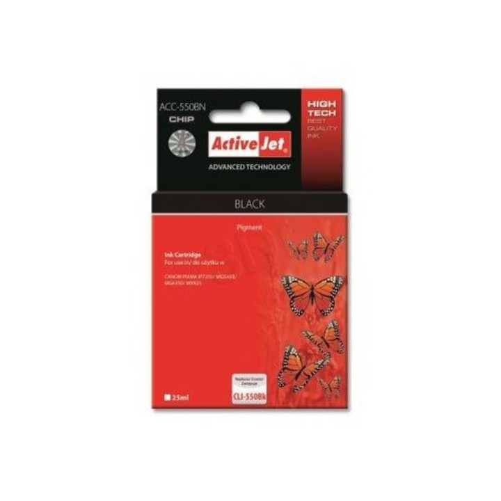 ActiveJet (Canon PGI-550BK) Tintakazetta Fekete (361358)