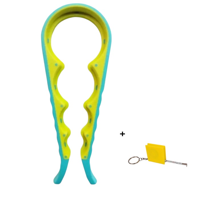 Unealta ustensila bucatarie pentru desigilat si desfacut borcane, sticle de diferite masuri 22.5cmx8.5 cm anti aluncare + ruleta 1 metru