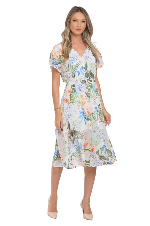 Rochie eleganta de zi Giorgal florala Haya