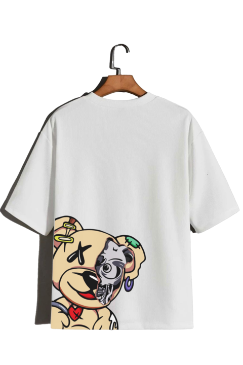 Robodog mintás unisex póló, Fehér