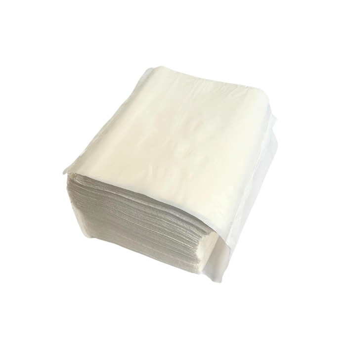 Салфетки сгънати във V / Z, бели, 1 слой, 18X18 см, Horeca, 200 броя