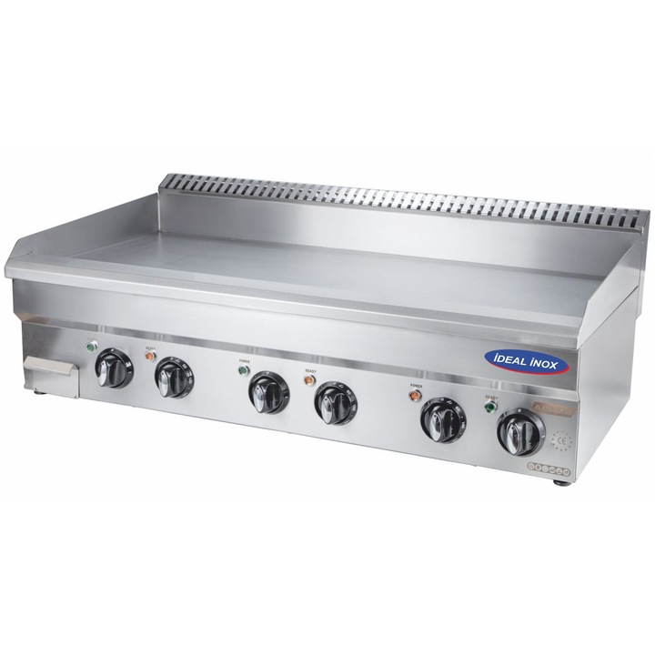 Gratar electric 1/2 neted 1/2 striat Ideal Inox 1000x550x250 Linia Eco