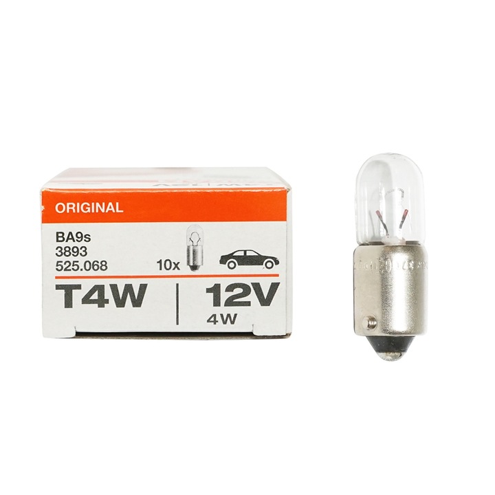 Set 10 becuri (Osram) 4W 12V BA9S