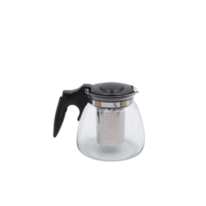 Ceainic din sticla, filtru din inox, capacitate 750 ml