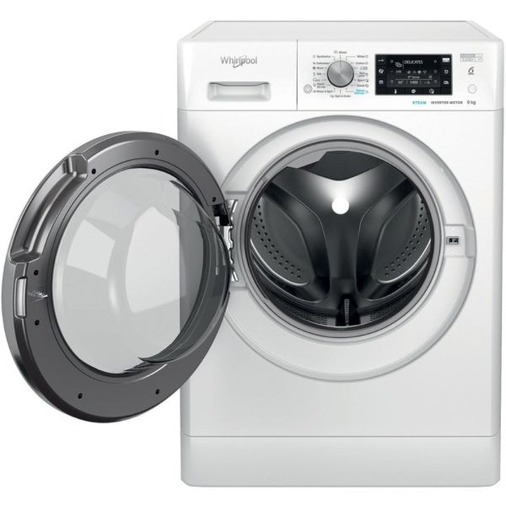 Masina de Spalat Rufe Frontala WHIRLPOOL FFD 9489 BCV EE, Steam, 6th Sense, 9 kg, 1400rpm, Clasa A, Alb