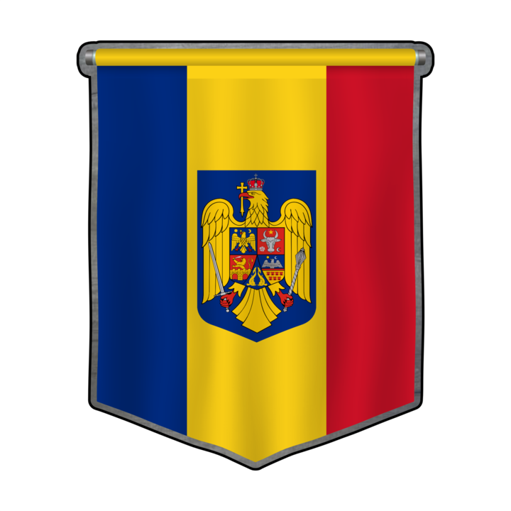 Magnet suvenir gift shop personalizat cu mesaj, romania fanion, model 130, din lemn