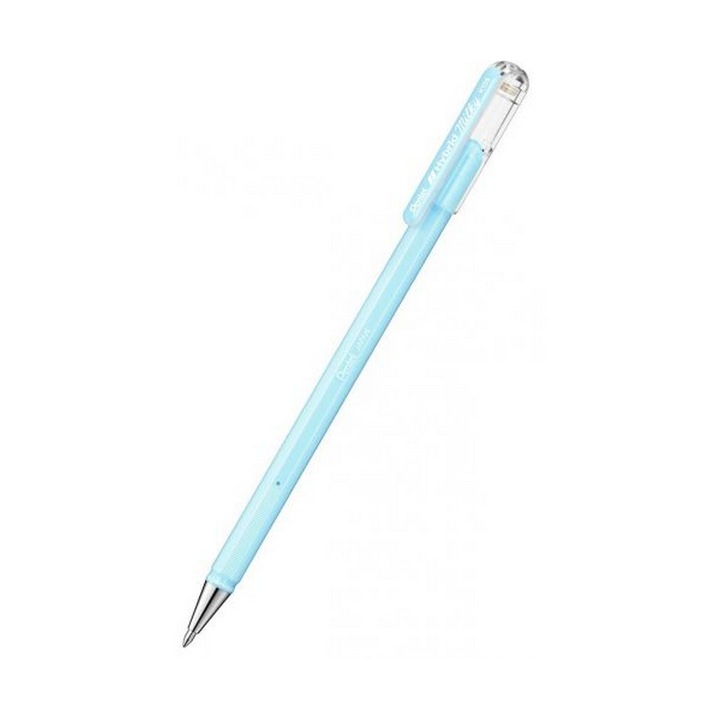 Íróeszköz, Pentel, Roller Hybrid Milky K 108, 0,8 mm, kék