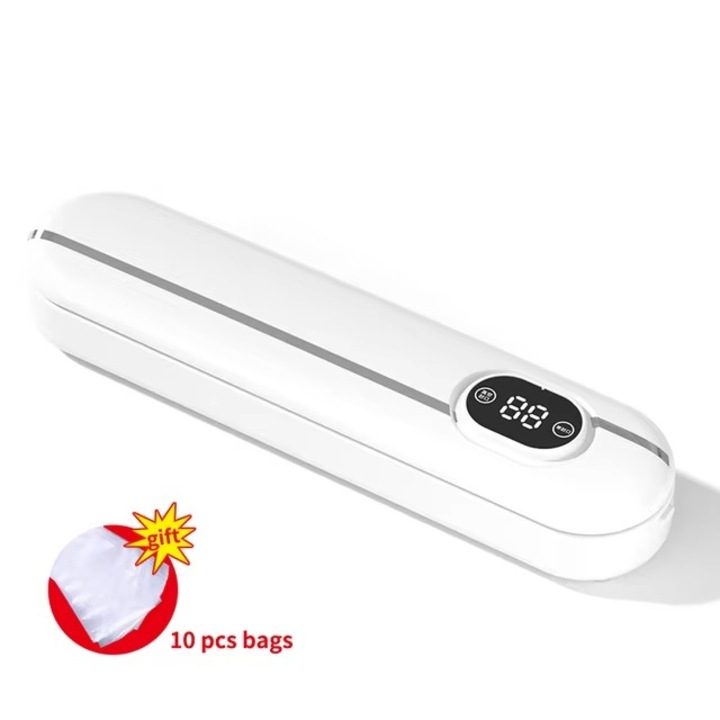 OEM Vákuumos lezáró, 120W, fehér, 10 db zacskós készlet