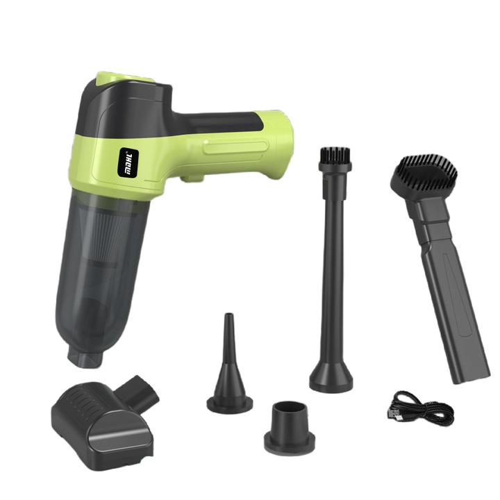 Mini vezeték nélküli porszívó, 400 ml, kefe nélküli motor, 10 kPA szívóerő, hordozható, 20,86 x 16,58 x 6,45 cm