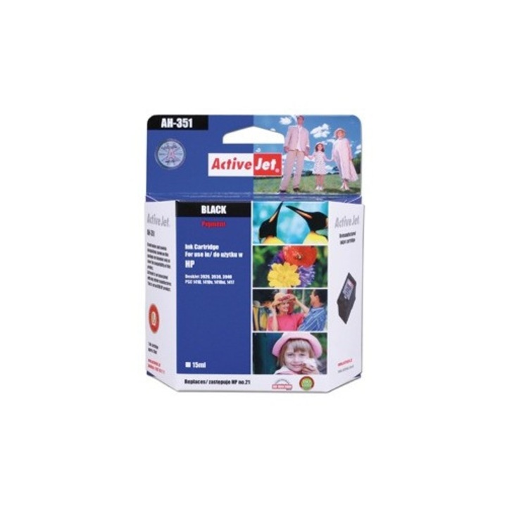 ActiveJet (HP 21 C9351A) Refill Tintapatron Fekete (366135)