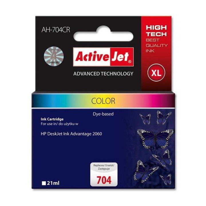 ActiveJet (HP 704 CN693AE) касета с мастило 3 цвята (366137)