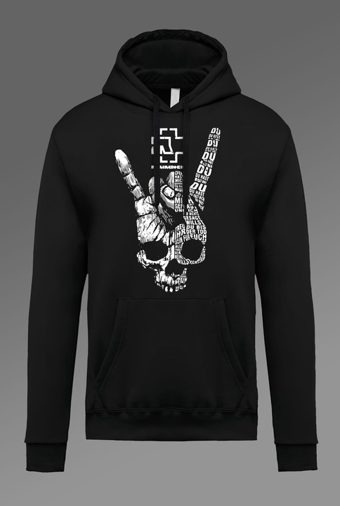 Hanorac barbati, Rammstein, Rock, Negru, Negru