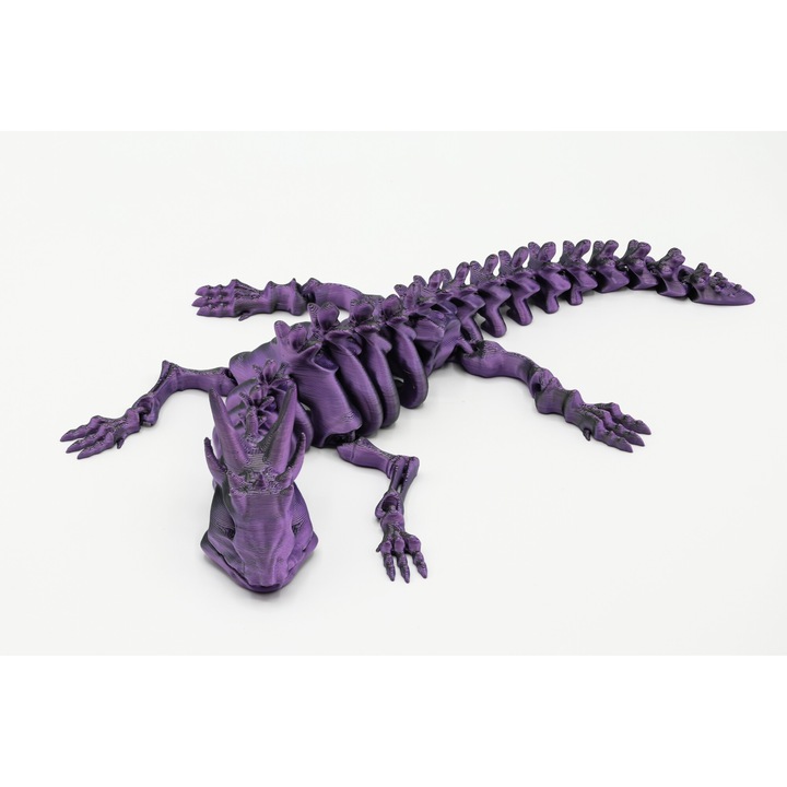 Figurina Dragon 3D, design articulat, Bicolor 22cm
