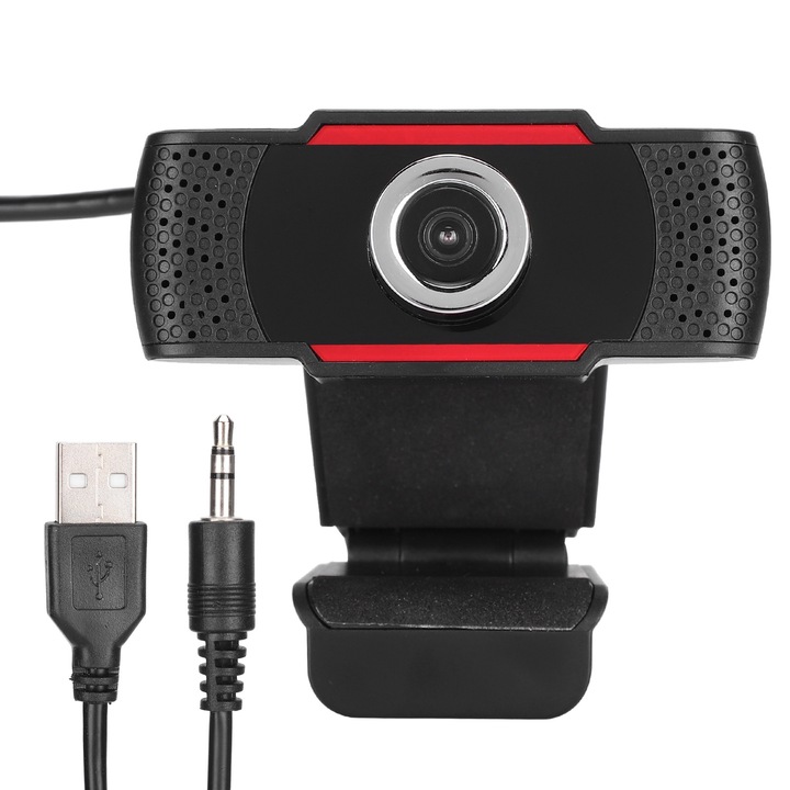 Уеб камера Peysaitr, 480p, USB, вграден микрофон, 150 см, Windows съвместим