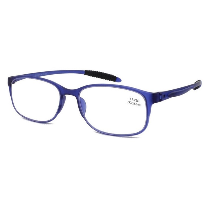 Ochelari de vedere Mcoorn, dioptrie +1.25, termoplastic, unisex, albastru deschis, 13.5x3.6cm