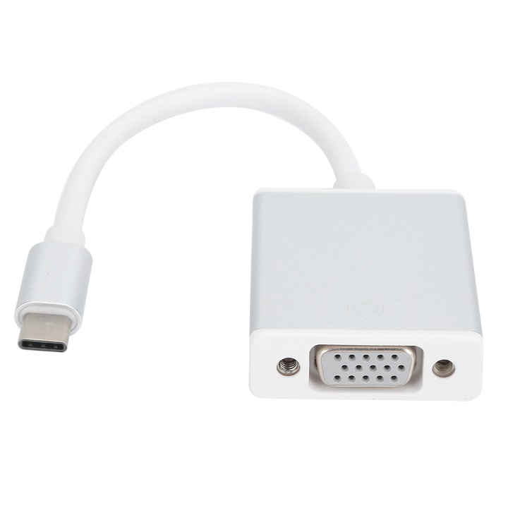 Adapter Type-C – VGA, Jormftte, PVC, 10Gbps, plug and play