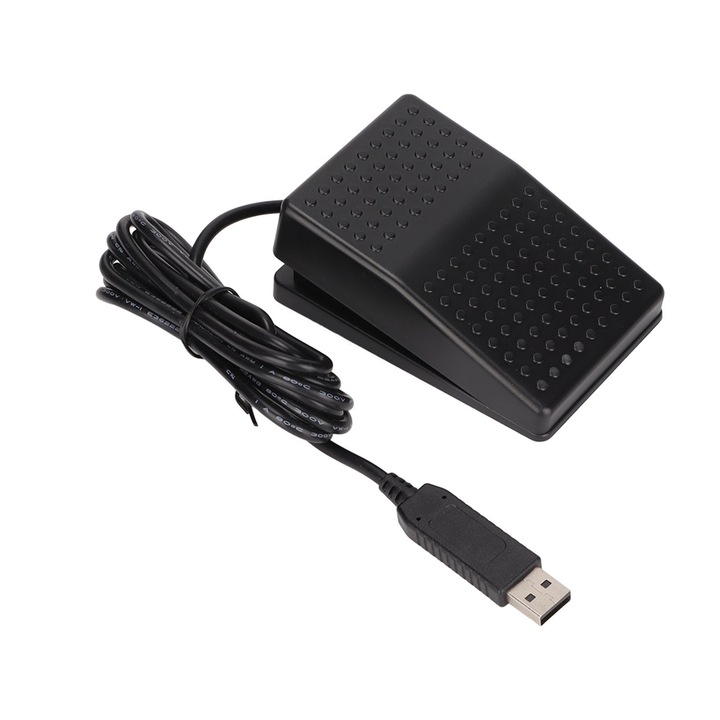 Pedala USB, Bizaical, FS2-Pro, mecanica, cu indicator luminos, 2m, pentru tastatura si mouse