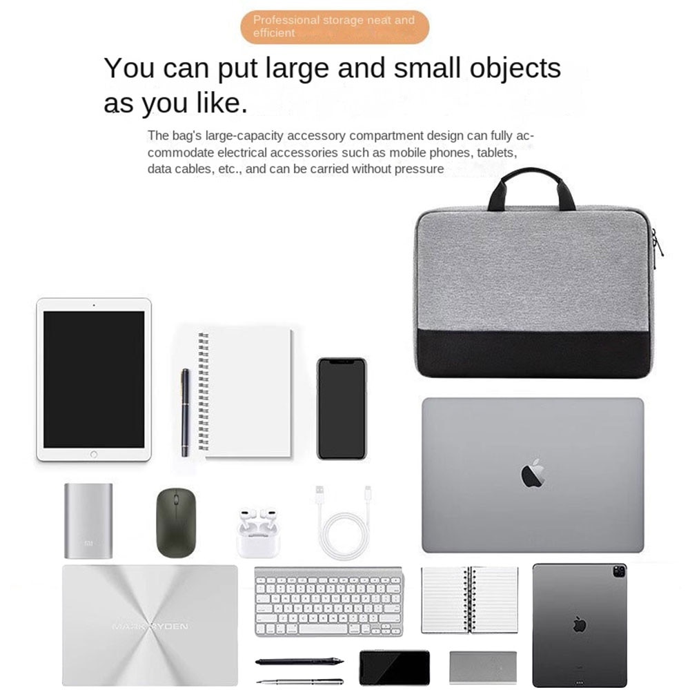 Geanta pentru laptop de 15,6 inchi, servieta pentru laptop, tesatura EVA impermeabila, capacitate mare, design subtire, unisex, 40x5x28,5 cm, gri