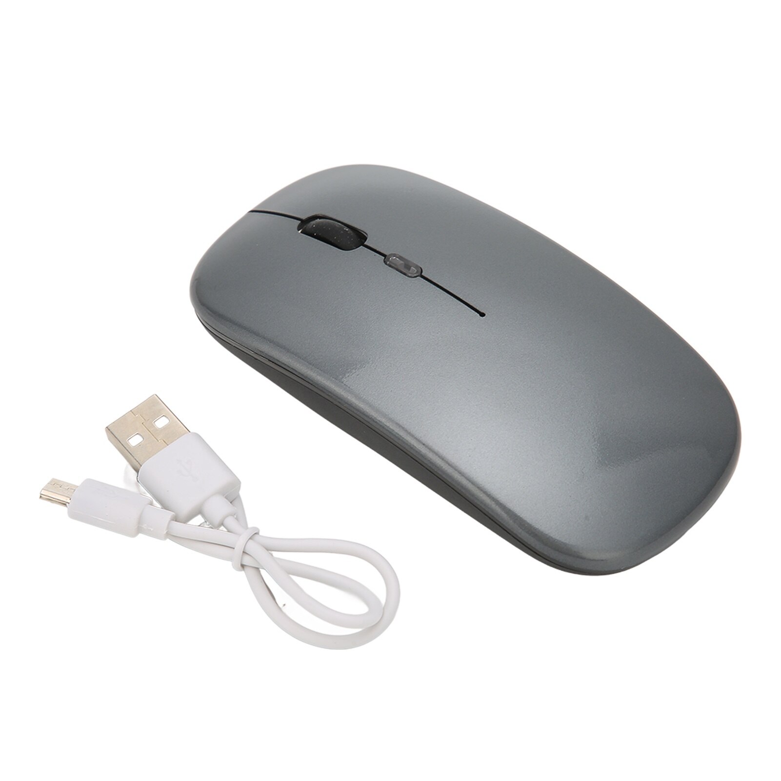 Mouse wireless 2.4G, longziming, gaming, iluminare colorata, gri