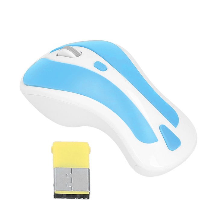 Egér vezeték nélküli Jormftte, gamer, fehér, 2.4GHz, hatótáv 10m