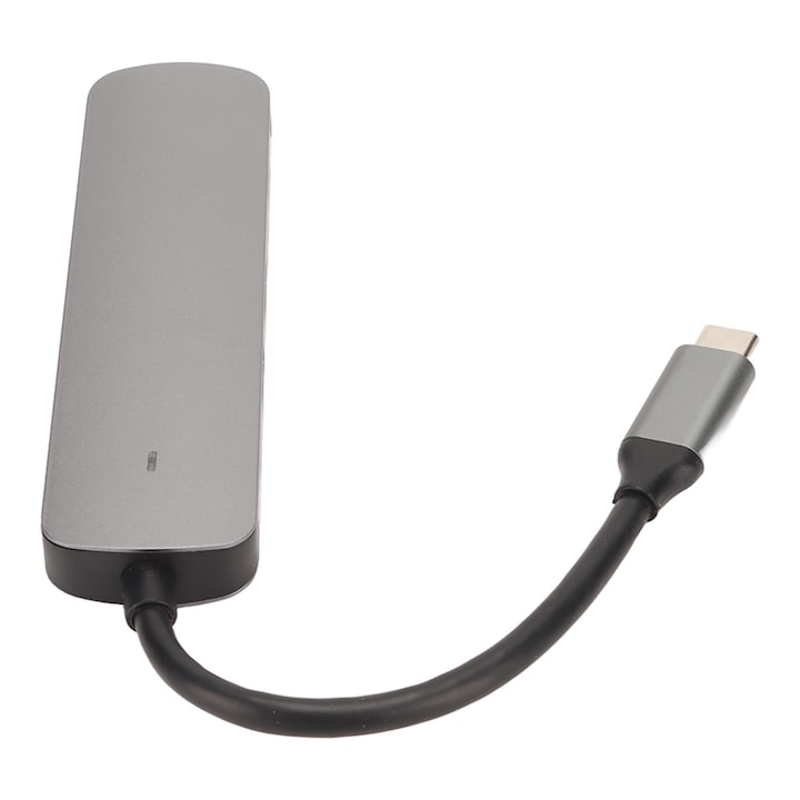 Mmgoqqt 6 в 1 докинг станция, USB3.0, USB2.0, 4K HD, сива