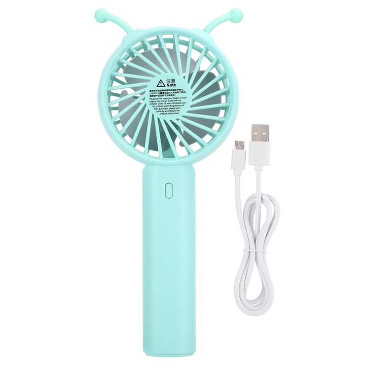 Hordozható USB ventilátor lusta tartó tapadókorongos hordozható nyakba akasztható kis újratölthető MiniGreen