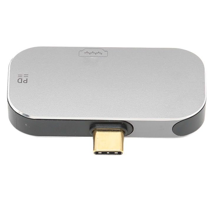 3 в 1 докинг станция, Mmgoqqt, USB C, множество портове, компактна, преносима
