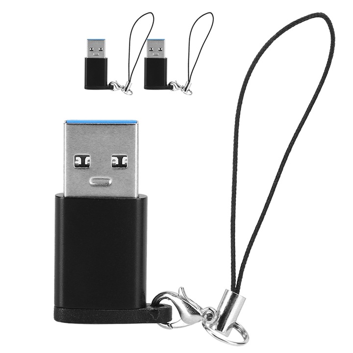 3 db USB3.0 Type C3.1 adapterkészlet, Jormftte, 10Gbps, fekete