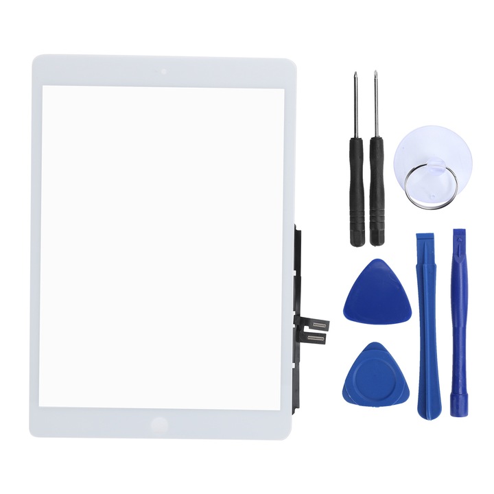 Fehér érintőképernyő iPad 7 2019-hez, szétszerelő szerszámkészlettel, 10.2 hüvelyk, ABS anyag