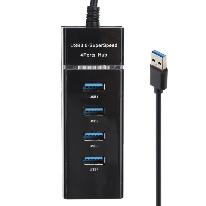 1-ből 4 USB 3.0 HUB Férfi-Női Adapter USB Hosszabbító Kábel Elosztó PC Laptophoz