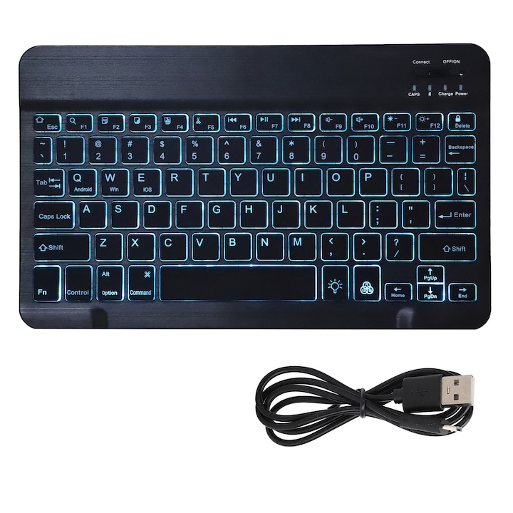 Tastaturi PBT Design ergonomic Rezistent la ulei Tastatura colorata pentru jocuri video cu 108 taste pentru tastatura mecanicaAlbastru