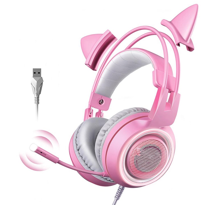 Casti PC Jormftte THS300 Set, USB, 40mm, rezistent la uzura, design respirabil