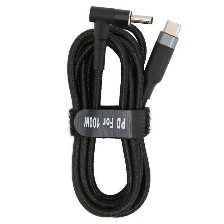 Cablu de alimentare USB C la DC, JORINDO, 100W, 20V/5A, portabil, cu fir impletit, 4.0x1.35mm