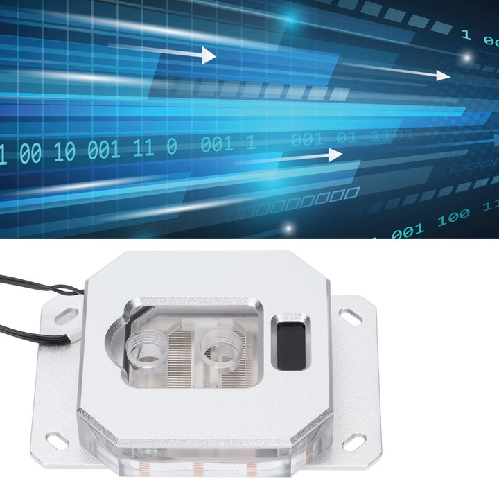 Racitor CPU Jormftte cu 4 tuburi de cupru, ventilator dublu, iluminare colorata, 9cm