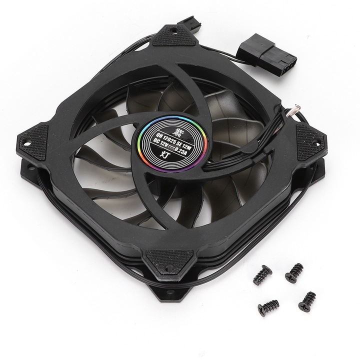 Ventilátor PC Jormftte, mini, LED, lila, 40.000 óra használat