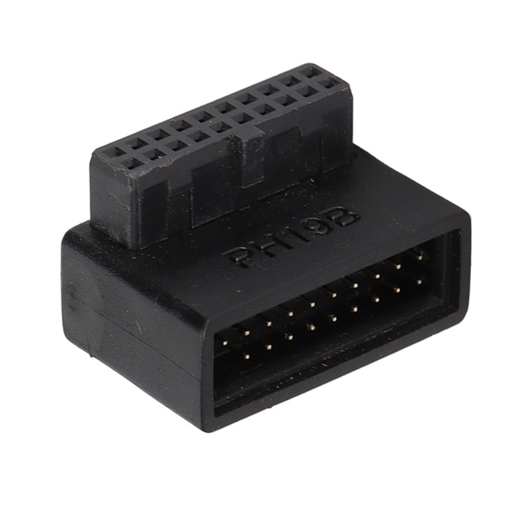 Adaptor USB 3.0, Bizaical, PVC, 19/20Pin, conexiune stabila, dimensiuni mici