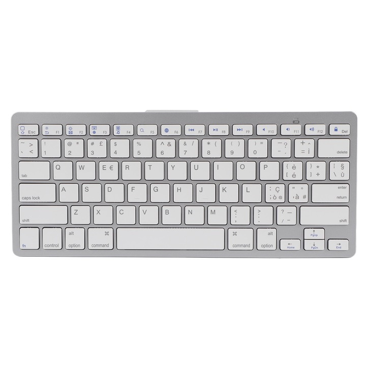 Tastatura Bluetooth portabila Jormftte Ik8500, design X, aurie, compatibila cu multiple dispozitive